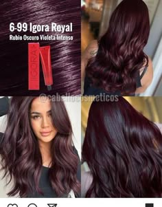 Black Cherry Hair Color Formula, Igora Color Formulas, Grape Color Hair, Dark Purple Brown Hair, Cherry Cola Hair Color Formula, Plum Red Hair Color, Hair Trends 2025 Women, Burgundy Plum Hair Color, Dark Wine Red Hair