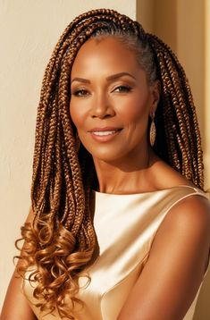 Braids For Older Black Women Over 50, African American Braided Hairstyles, Protective Style Braids