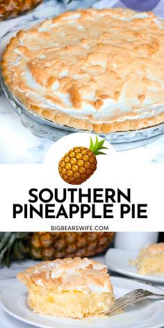 this southern pineapple pie is the perfect dessert to serve at any party or celebration