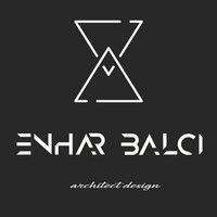 the logo for enhar balci, an architectural design studio in new york city