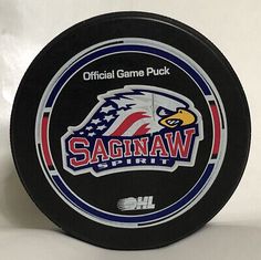 the official game puck for the hockey team