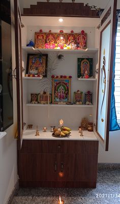 Pooja Room Ideas Indian, Pooja Door Design, Quiz Buzzfeed, Indian Room Decor, Temple Design For Home, Pooja Room Door Design, Wardrobe Interior Design, Pooja Room Design