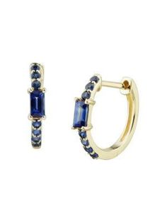 Sapphire.14K yellow gold.Hinged back.Imported.SIZE.Drop, about 0.38'.Please note: Sapphires may be treated to enhance color and clarity..Click here for a Guide to Jewelry & Watches.Sapphire14K yellow goldHinged backImportedSIZEDrop, about 0.38'Please note: Sapphires may be treated to enhance color and clarity..Click here for a Guide to Jewelry & Watches.Hoops.Jewelry.Women's.Earrings Luxury Lab-created Sapphire Earrings For Formal Events, Luxury Sapphire Hoop Earrings, Hallmarked Yellow Gold Sapphire Earrings, Luxury Lab-created Sapphire Earrings For Formal Occasions, Luxury Sapphire Yellow Gold Earrings, Hoops Jewelry, Sapphire Hoop Earrings, Saks Fifth, Saks Fifth Avenue