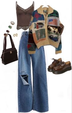 Mode Hippie, Earthy Outfits, Estilo Hippie, Swaggy Outfits, Hippie Outfits, 가을 패션, Mode Vintage, Looks Style, Mode Inspiration