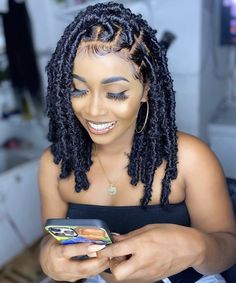 Short thick butterfly locs Butterfly Locs Hairstyles, Butterfly Locs, Faux Locs Hairstyles, African Hair Braiding Styles, Braided Cornrow Hairstyles, Twist Braid Hairstyles