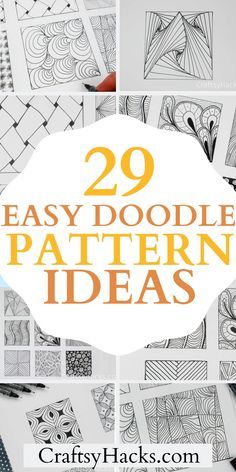 easy doodle pattern ideas that are great for beginners