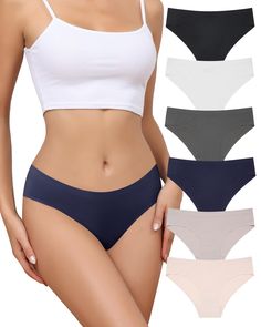 PRICES MAY VARY. 『No Show Bikini Size』: Size S-XL. Waist measurement in inches. S=25-27, M=28-30, L=31-33, XL=34-36. Hip measurement in inches. S=35-37, M=38-40, L=41-43, XL=44-46. Based on body's hip size, please measure yourself before purchase. (Note: The panties are snug fit, please go size up if you dislike it) 『24-hours Healthy Wear』: LEVAO brand underwear is designed with upgraded fabric breathable soft and non-marking fabric, Body: 77% Nylon 23% Spandex; Crotch: 100% Cotton, moisture-wic Wrap Around Skirt, Waist Measurement, Happy Women, Summer Essentials, 6 Pack, Snug Fit, Spandex, For Women, Clothes For Women