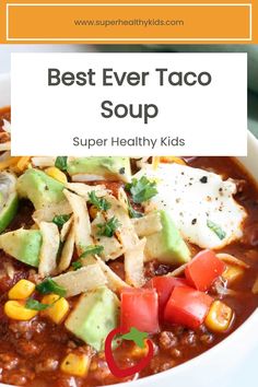 Our Taco Soup really is the best!! Simple, packed with flavor, full of protein, and can be on the table in 30 minutes.