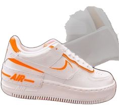 Orange Color Scheme, Orange Color Schemes, Air Force 1 Shadow, Custom Air Force 1, Stylish Shoes, Air Force 1, Color Scheme, Orange Color, Air Force