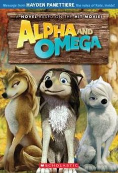 the dvd cover for the animated movie, alphabet and omega