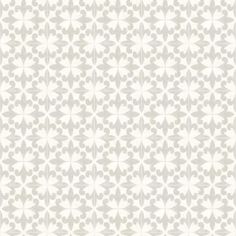 a gray and white wallpaper with an intricate design