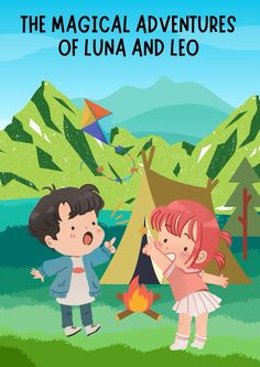 the magic adventures of luna and leo are in front of a teepeel tent