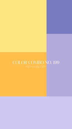 the color combo no 199 is an orange, yellow and purple background with white text