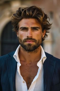 Groom Hair, Round Face Men, Mustache Men, Hair Replacement Systems, Men Hairstyle, Classy Men, Corte De Cabelo Masculino, Hair System