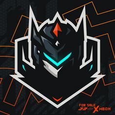 an image of a logo for a gaming team that is designed to look like a robot