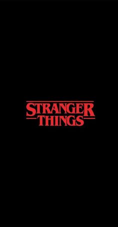 the title for the movie,'strange things'is shown in red and black