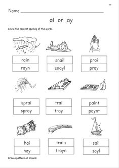 worksheet with words and pictures on it