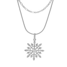 Illuminate your winter wardrobe with our Snowflake Necklace, a stunning piece that embodies the magic of the season. Adorned with intricate details and shimmering accents, this necklace is the perfect way to celebrate winterâs beauty with elegance and grace!. C&b Snowflake Necklace, Silver. Winter Snowflake Necklace With Black Tips, Silver Snowflake Necklace For Holiday, Elegant Holiday Snowflake Necklace, Blue Snowflake Sterling Silver Necklace, Winter Snowflake Necklace, Perfect For Gifts, Snowflake Jewelry, Snowflake Necklace, Mens Gold Jewelry, Necklace Clasps