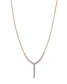 Bloomingdale's Fine Collection Diamond Lariat Necklace 14K Yellow Gold, 2.0 ct. t.w. Classic Formal Lariat Necklace With 17 Jewels, Classic Lariat Necklace With 17 Jewels For Formal Occasions, Formal Brilliant Cut Lariat Diamond Necklace, Formal Lariat Diamond Necklace With Brilliant Cut, Formal White Gold Lariat Necklace With 17 Jewels, Formal Long Drop Diamond Necklace, Formal Long Drop Diamond Necklace In Fine Jewelry Style, Formal Lariat Necklace With Single Cut Diamonds, Formal Long Drop Diamond Backdrop Necklace