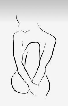 Body Silhouette Drawing, Female Silhouette Art, Feminine Line Art, Wire Art Sculpture, Silhouette Drawing, Line Art Tattoos, Line Art Design