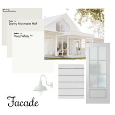 Style Sourcebook, Exterior Color Palette, Light Hardwood Floors, House Facade, Hamptons House, Doors And Hardware, Interior Design Mood Board, Exterior Ideas, Bathroom Storage Cabinet