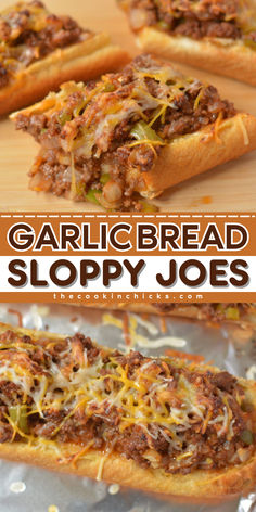 Try making this classic American favorite with a twist, the Garlic Bread Sloppy Joe! This quick and easy recipe is the best holiday appetizer you could serve at your parties or get together. With a garlic butter crust, homemade sloppy joe meat mixture, and melted cheese, it makes it so flavorful, savory, and mouthwatering that you can't resist. This is perfect for your simple game day recipe to make too. This dish is definitely a crowd favorite! Sloppy Joe Stromboli, Elevated Sloppy Joe, Sloppy Joe Garlic Bread Recipe, Garlic Bread Sandwich Recipes, Sloppy Joe Garlic Bread, Sloppy Joe Sides, Manwich Sloppy Joes, Garlic Bread Sloppy Joes, Daycare Recipes