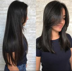 Haircuts For Medium Length Hair Layered, Dark Brunette Hair, Haircuts For Medium Length Hair, Haircuts Straight Hair, Haircut For Thick Hair, Hair Color Balayage, Long Hair Cuts, Love Hair, Smooth Hair