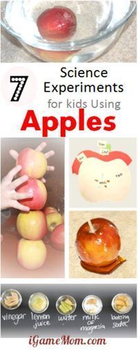 the science experiments for kids using apples