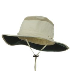 Outback Sun Protection HatMade of 30% nylon and 70% cotton.L and XL are available with sweat band inside.Crown measures 4 inches deep, with side mesh.Brim measures 2 1/2 - 3 1/2 inches wide with chin string, green color under brim.Light, soft and cool material.UV45+ with Dupont Teflon, water, stain resistant, floatable brim, Hand washable.Imported.Available in khaki and olive. The Outback Sun Protection Hat with Chin String is the perfect hat to wear when you're out doing your favorite outdoor a Lightweight Casual Bucket Hat For Fishing, Casual Lightweight Bucket Hat For Fishing, Casual Khaki Bucket Hat For Hiking, Solid Curved Brim Bucket Hat For Hiking, Solid Color Curved Brim Bucket Hat For Hiking, Casual Visor Bucket Hat For Fishing, Green Sports Bucket Hat, Adjustable Brimmed Breathable Bucket Hat, Adjustable Brimmed Bucket Hat For Hiking