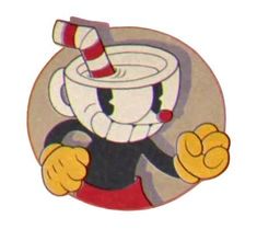 an image of a cartoon character with a hat on it's head and arms