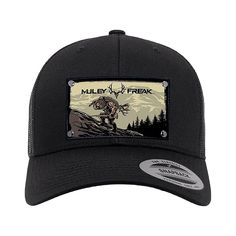 The Muley Freak Men's Sasquatch Rifle Hat showcases a Sasquatch Rifle Muley Freak Logo on the front panel of the cap. The mesh backing provides a classic trucker cap style with additional comfortability. FeaturesCap Design with Button on TopStitched Muley Freak Sasquatch Rifle Logo PatchMesh BackAdjustable Closure Design , Clothing & Footwear,Clothing Accessories,Caps, Hats & Beanies SKU - 25043612345 Black Hunting Cap, Black Flat Brim Hunting Hat, Black Curved Bill Hat For Hiking, Black Flat Bill Hiking Hat, Black Flat Bill Hat For Hiking, Black Flat Brim Trucker Hat For Hiking, Closure Design, Design Clothing, Cap Style