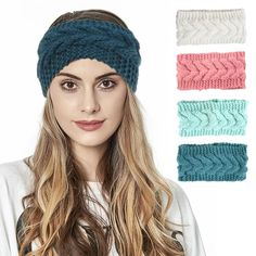 PRICES MAY VARY. 【WINTER WARM HEADBAND FOR WOMEN】: Comfortable to wear and soft to touch, when you walk or outdoor activities in winter keep your head ear forehead warm and comfortable;Can also be used for yoga, makeup, sports 【GREAT GIFT for LADIES】: The ear warmer headbands are great gifts for your family, mother, grandma, wife, sister, girlfriend, daughter and friends on the occasion of Thanksgiving, Christmas, New Year and birthday. It gives warmth and love to them during cold winter days, a Wrap Christmas Gifts, Cable Headband, Cable Knit Headband, Warm Headbands, Knitted Headband, Ear Warmer Headband, Winter Headbands, Headband For Women, Cute Boots