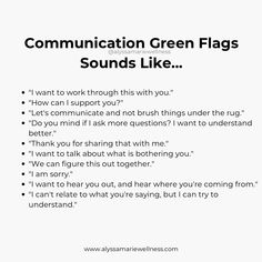 Alyssa Marie, Green Flags, Healthy Coping Skills, Communication Relationship, Employee Wellness, Mental Health Therapy