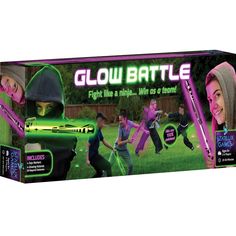 the glow battle game is in its box