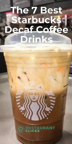 7 Best Starbucks Decaf Coffee Drinks Decaf Starbucks Drinks, Starbucks Drinks Without Coffee, Starbucks Caramel Drinks, Drinks At Starbucks, Starbucks Flavors, Caramel Drinks, Caffeine Free Drinks, Best Iced Coffee