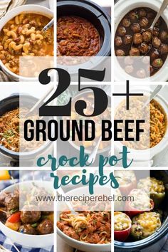 the top 25 ground beef crock pot recipes