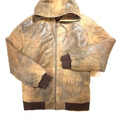 Kashani Jungle Lambskin Hooded Bomber Jacket JacketSkin: LeatherStyle: BomberColor: Jungle