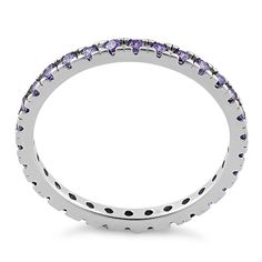 Band width: 2mm





Stone material: purple cubic zirconia 



Stone shape: round



Total number of CZ stones: 37 in size 8 (will vary by size)



Stone setting: prong setting





Metal: 925 sterling silver



Plating: rhodium plated


Finish: high polish Middle Finger Ring, Petite Ring, Stone Material, Stone Setting, Cz Ring, Cz Stone, Stone Settings, Sterling Ring, Eternity Ring