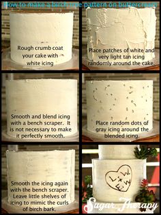 instructions for how to decorate a wedding cake