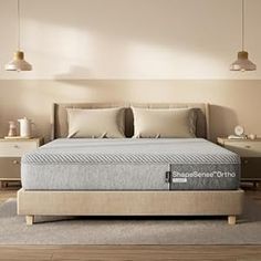 an image of a bedroom setting with mattresses