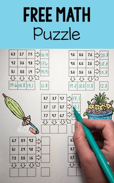 FREE Spring Math Puzzle