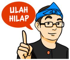 a man wearing glasses and a blue bandana giving the thumbs up sign with an orange bubble above his head