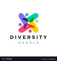 the logo for a company that is diversely engaged with people and needs to be creative