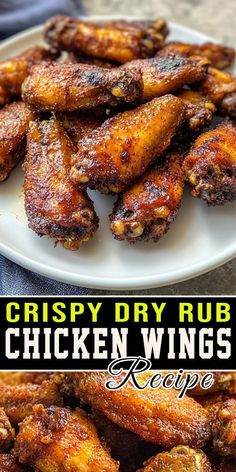 Try this easy, crispy dry rub chicken wings recipe that’s big on flavor! 🌶️🔥 Perfect for any occasion, these wings are seasoned and baked to golden perfection. Serve with your favorite dips! #ChickenRecipes #CrispyWings #NoFryRecipe #SpicedUp #BakedNotFried #QuickDinnerIdea