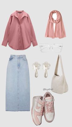 @byelha1 Christian Outfits Modesty, Semi Formal Mujer, Match Art, Uni Outfit, Stylish Outfits Casual, Hijab Fashion Summer, Color Combos Outfit, Cute Modest Outfits, Muslim Outfits Casual