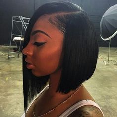 Liking the length and side profile. Two Tone Bob, Cut Life, Brazilian Straight Hair, Bob Lace Front Wigs