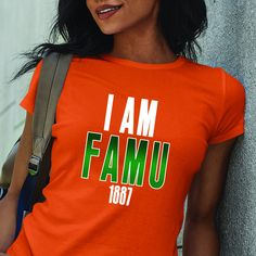 "Custom & Vintage FL A&M University (FAM Univ Apparel For Women and Men) HBCU College Apparel, Graphic Tees, Hoodies, Sweatshirts, and More FL A&M University Rattlers Apparel For Both FL A&M University Students and FL A&M University Alumni. We are a Black owned, HBCU alumni operated apparel company specializing in academic wear. This FL A&M University product is handmade in Atlanta, GA with materials purchased from local Atlanta vendors. We use only the best material, printing, and packaging. Orders typically ship much faster than posted timeframes.  We Use Bella + Canvas (B6400) 100% Ringspun Cotton and Gildan (G500) 100% Cotton Shirts. Gildan is the default for every item. We've ensured that both models are the same width, length, and chest. There are dozens of models for each brand but College Apparel, Cotton Shirts, Atlanta Ga, College Outfits, Clothing Company, Soft Style, Fashion Tees, Unisex Sweatshirt, Cotton Shirt