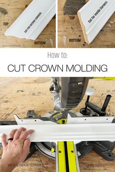 how to cut crown molding for woodworking