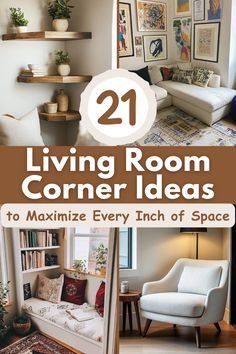 Looking to bring life to those empty corners? Check out these fun and functional living room corner ideas for a cozy, stylish, and organized home! #LivingRoomDecor #HomeInspiration #CornerIdeas #InteriorDesign #SmallSpaceDecor Living Room Corner Inspiration, Corner Chair Decor Living Room, Corner Window Living Room Layout, Corner Room Decor Living Room, Unused Living Room Corner, Unused Corner In Living Room, Awkward Spaces In Home, Family Room Corner Ideas, Decor For Corner Of Living Room