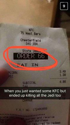 a receipt with the order 6g written on it, and an orange marker pointing up